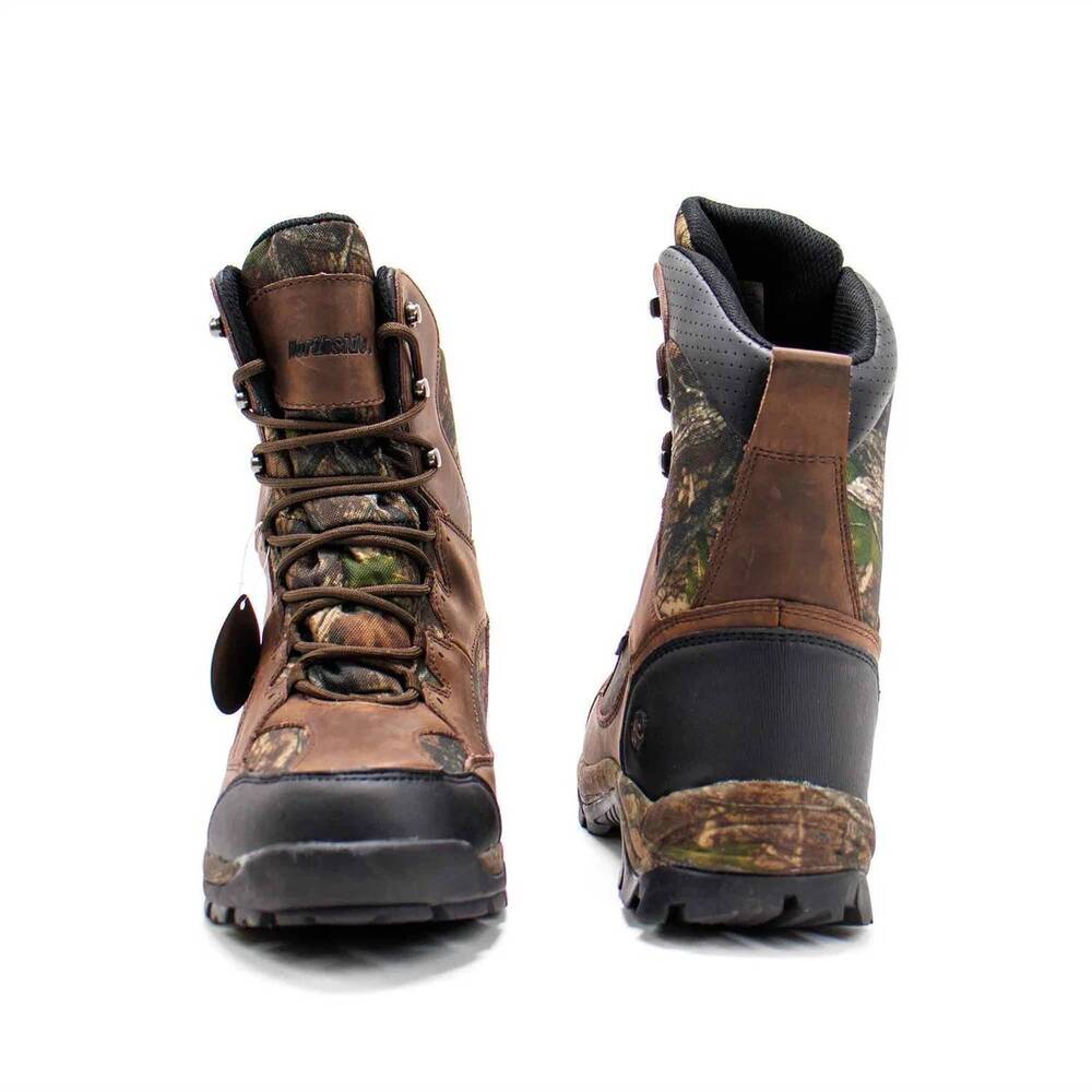 NEW NORTHSIDE men's renegade waterproof hunting boots in brown camo - Picture 5 of 8